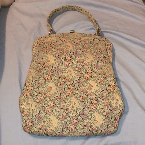 Vintage 20s Tapestry Handbag - Picture 1 of 14